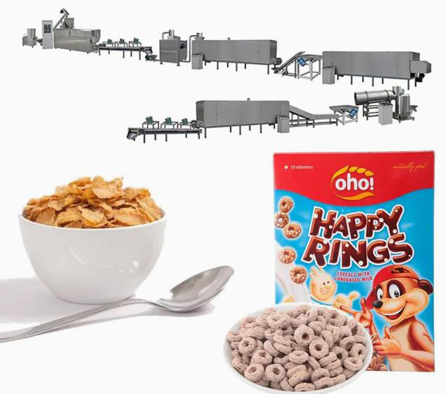 Engelse De LijnCornflakes die van de Cornflakesverwerking Machine maken