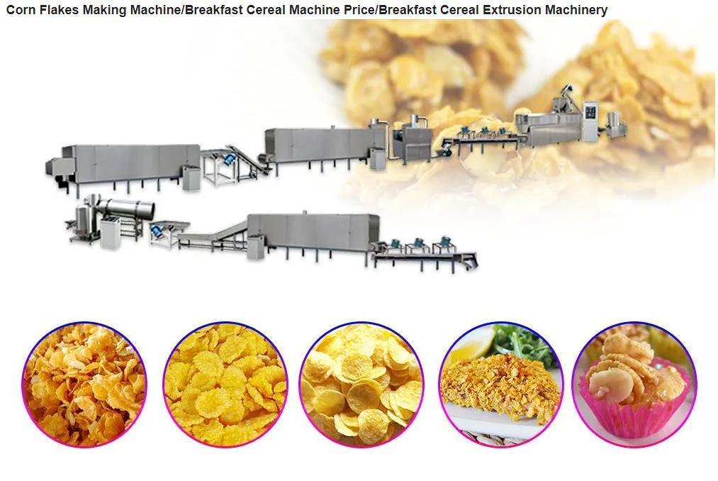 De automatische Lijn van de Cornflakesverwerking, de Machine van de het Huispopcorn van het Graangewassenontbijt