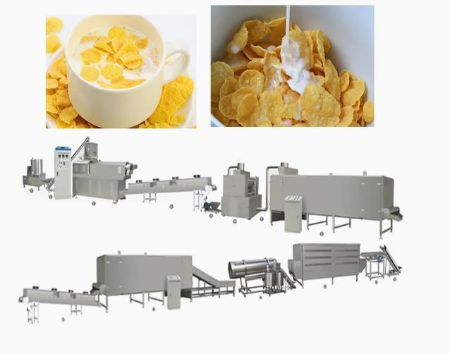 Glutenvrije Bulk Ontbijtgranen Cornflakes Verwerkingsmachine Engelse Versie