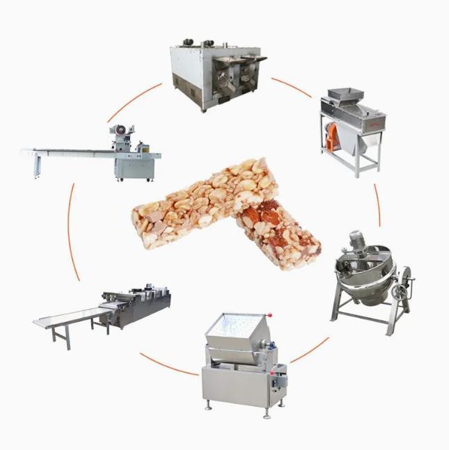 De commerciële Productielijn van de Graangewassenbar 9kw voor zich Pindabar het Vormen