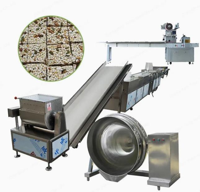 SUS304 Gezonde Snack Pindakaasreep Machine Ronde Cilindrische Vierkante Vormen