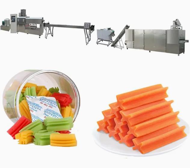 Extruder van het de Rashondvoedsel van de hoge capaciteits de Tandzorg voor Huisdier het Kauwen Beenstuk speelgoed