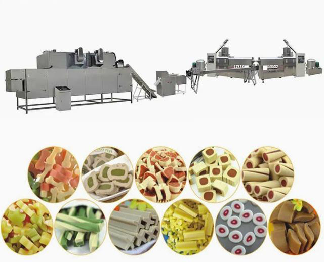 100 kg/u Hoogcapaciteit Hondenvoer Extrudermachine Voor het Maken van Dierenvoersnacks