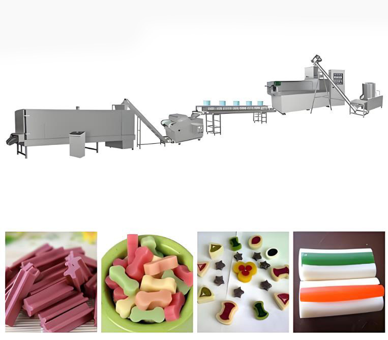 Het tandzorg Verdraaide Huisdier behandelt de Machine van de Hondevoerextruder 145kw 380V