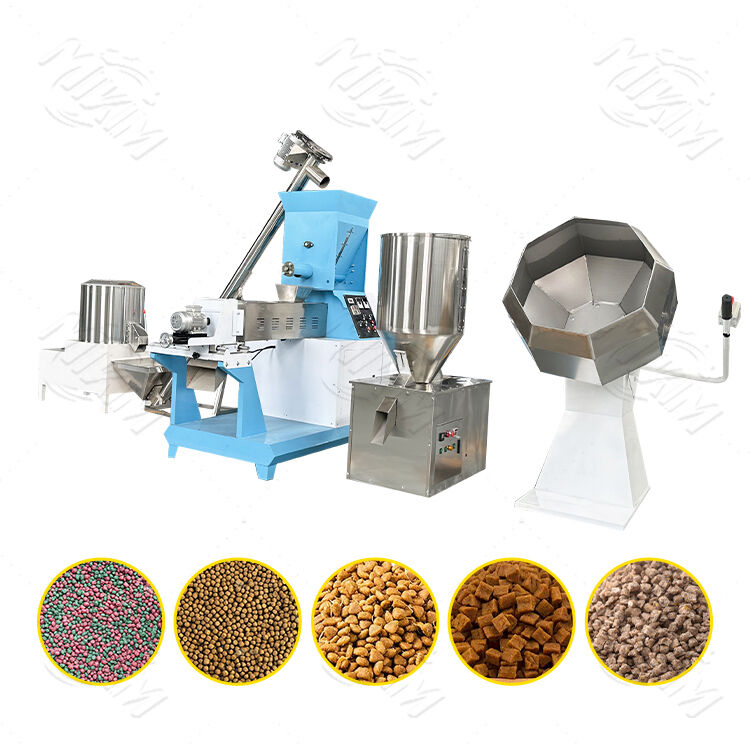 Hoog efficiënte Dry Floating Fish Feed Pellet Processing Line 200kg/H-6000kg/H Animal Pet Cat Dog Food Making Extruder Machine